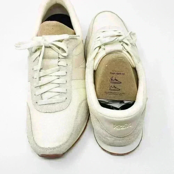 BRAND NEW IN BOX Kizik Milan Men's Sneaker Bone Cream Beige Color multi sizes - Picture 2 of 12